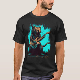 Guitar Cat Guitar Player Sten Guitarist Coola Play T Shirt