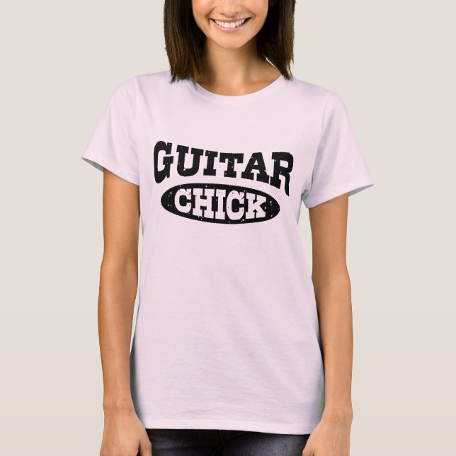 Guitar-Chick Tee Shirt (Framsida)