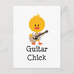 Guitar Chick-vykort Vykort