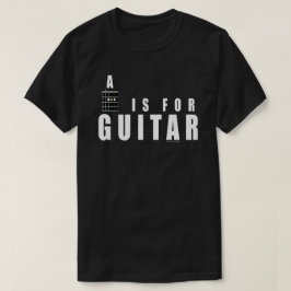 Guitar Chord A är för Guitar T Shirt