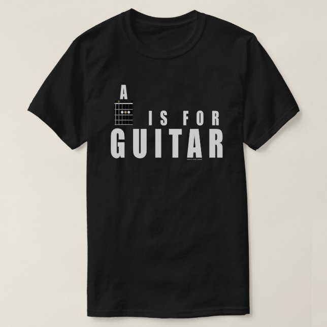 Guitar Chord A är för Guitar T Shirt (Design framsida)