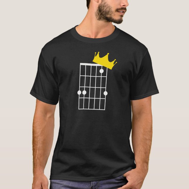 Guitar Chord Chr (Jesus Kristus Kung) T Shirt (Framsida)