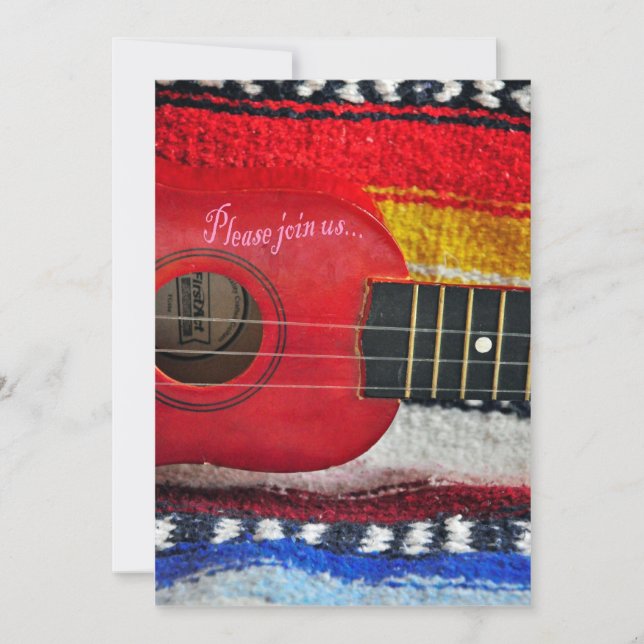 Guitar Cinco De Mayo Inbjudan (Framsida)