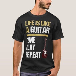 Guitar citerar Livsofferter Guitar Cites for Life T Shirt