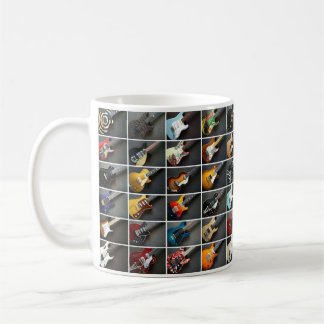 Guitar Collage Kaffemugg
