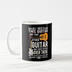 Guitar Collector Guitarist Funny Music Älskare Kaffemugg