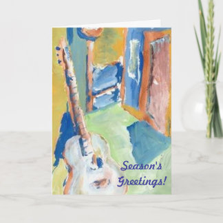 GUITAR CREATOR CHRISTMAS CARD BY RAINE CAROSIN HELGKORT