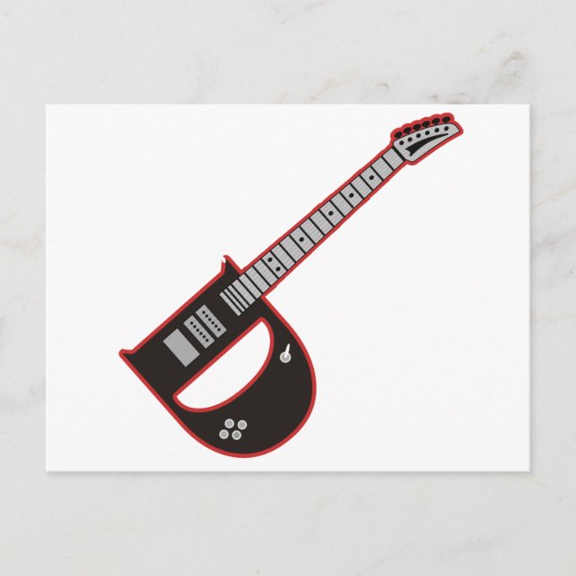 Guitar D Vykort (Framsida)