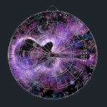 Guitar Dart Board Gift - Lila Black Design Darttavla<br><div class="desc">Sten Guitar Music MIGNED Painting Design</div>