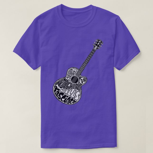 Guitar den här Maskin-Dödan fascister T Shirt (Design framsida)