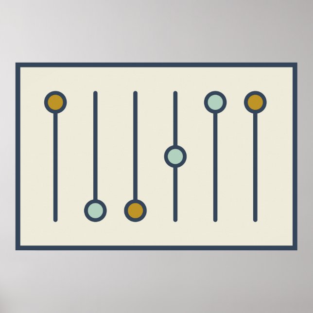 Guitar E Chord Poster (Framsidan)