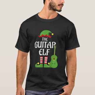 Guitar Elf-familjens matchningsgrupp jul T Shirt