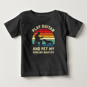 Guitar Engelska Morsa Älskare Guitarist Pet Hund T Shirt