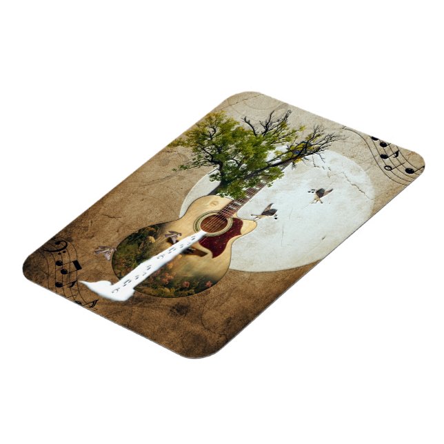 Guitar Fantasy Decorated Magnet (Vänstra Sidan)