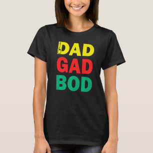 Guitar Far Figur Pappa Bod Day Dadgadbod Guitari T Shirt