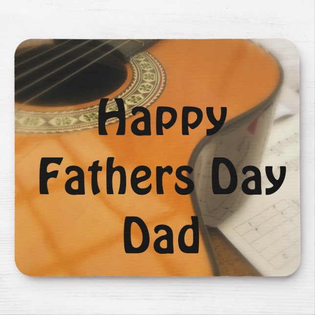 Guitar Fars dag Gift Musmatta (Framsidan)