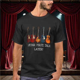 Guitar First, prata senare T-Shirt
