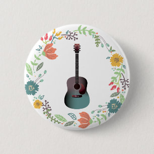 Guitar Flower Ring Knapp