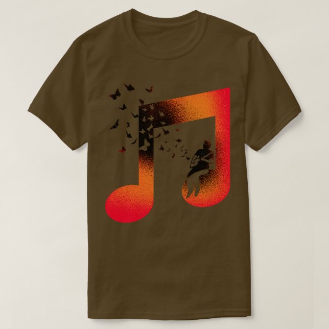 Guitar för Music Cigar Box T Shirt (Design framsida)