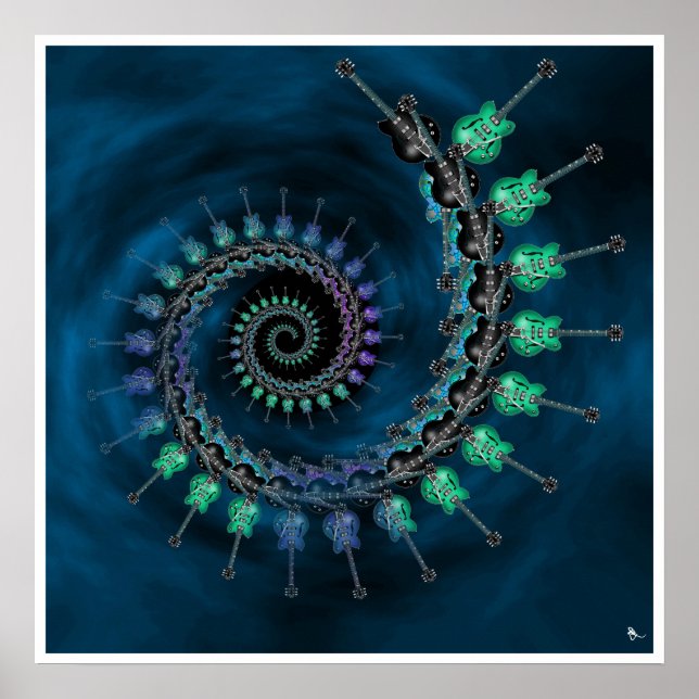 Guitar Fractal Poster (Framsidan)