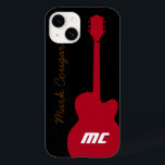 Guitar från personlig namn och initialer sten<br><div class="desc">En grafisk design av en gitarr som du kan anpassa. Coola för gitarr</div>