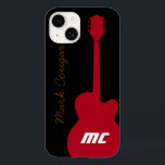 Guitar från personlig namn och initialer sten<br><div class="desc">En grafisk design av en gitarr som du kan anpassa. Coola för gitarr</div>