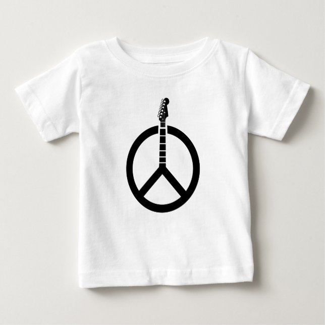 Guitar-Fredstecken T Shirt (Framsida)