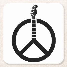 Guitar-Fredstecken Underlägg Papper Kvadrat