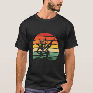 Guitar Funny Guitar Cat från sten Cat Pat T Shirt