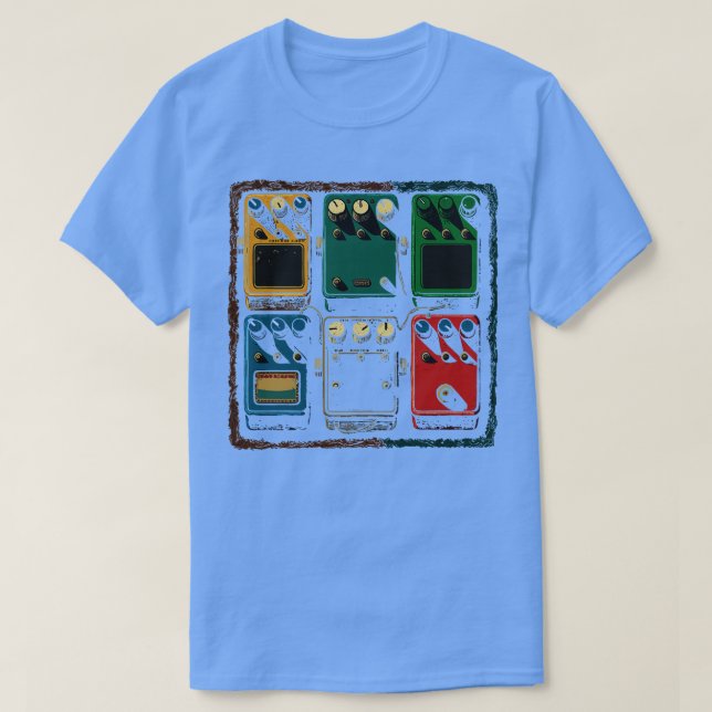 Guitar FX Pedal Board T Shirt (Design framsida)