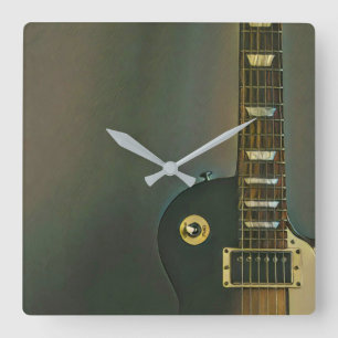 Guitar-gåvor åt honom fyrkantig klocka