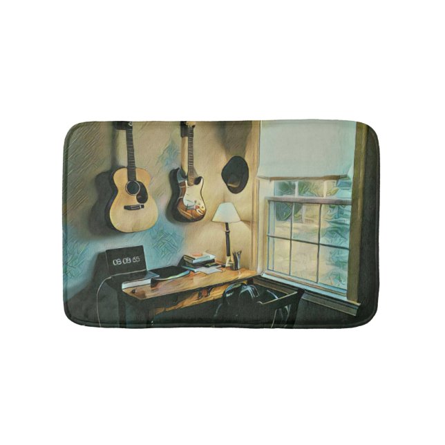Guitar-gåvor till flickvän badrumsmatta (Framsidan)