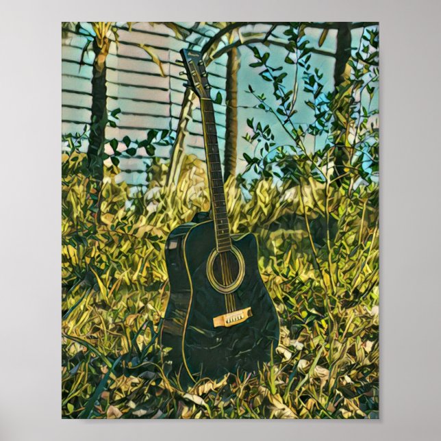 Guitar gift for guitarist poster (Framsidan)