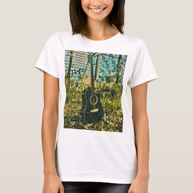 Guitar gift for guitarist t shirt (Framsida)