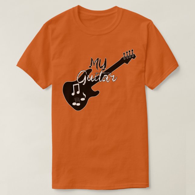 Guitar Gift Gift för Guitar Player Guitar Älskare  T Shirt (Design framsida)