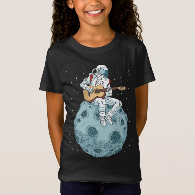 Guitar Gift Kids Music Electric Bass Guitar T Shirt (Framsida)