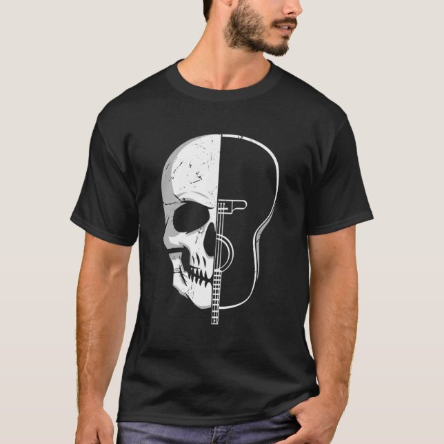 Guitar Gift Music Design Musician Design T Shirt (Framsida)