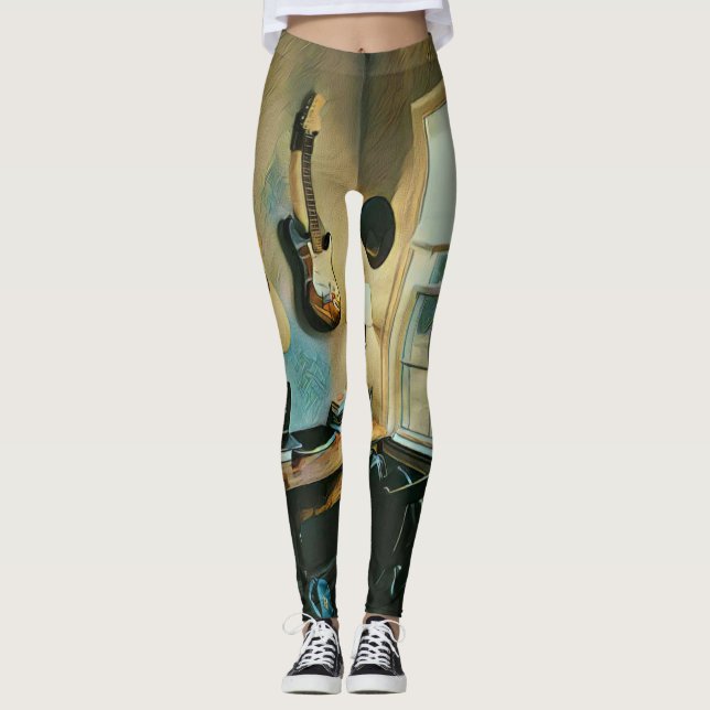 Guitar gifts for girlfriend leggings (Framsida)