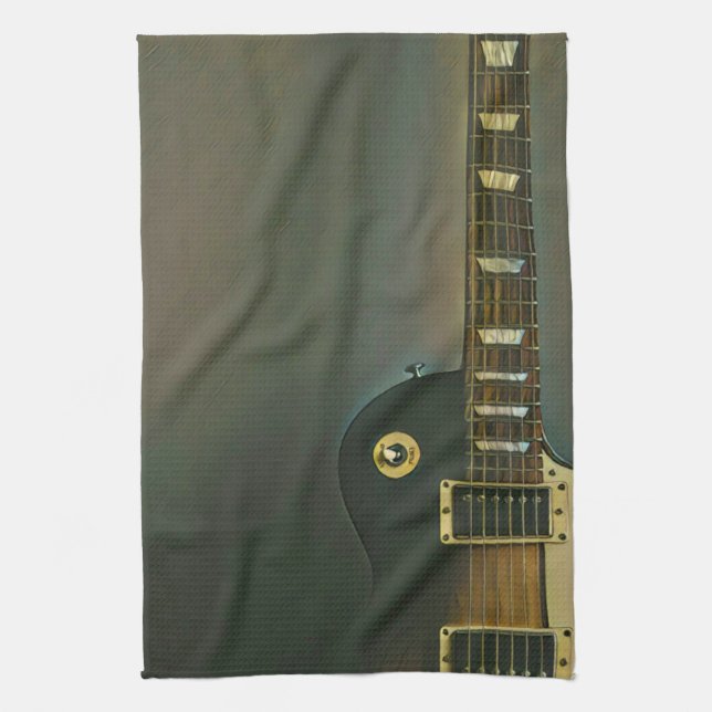 Guitar gifts for him kökshandduk (Vertikal)