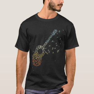 Guitar Gifts Manar Musik noter Guitarist Musician T Shirt