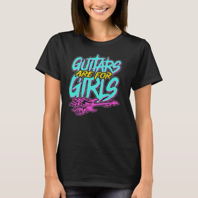 Guitar Girl  T Shirt (Framsida)