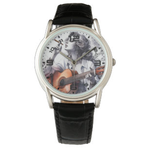 Guitar Girl Watch Watch Armbandsur
