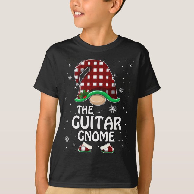 Guitar Gnome Buffalo Play Matching Family Group C T Shirt (Framsida)