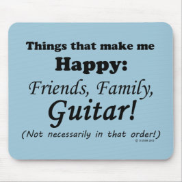 Guitar gör mig Lycklig Musmatta
