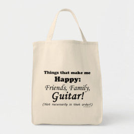 Guitar gör mig Lycklig Tygkasse