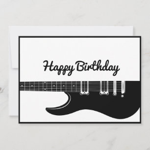 Guitar Grattis på födelsedagen Julkort