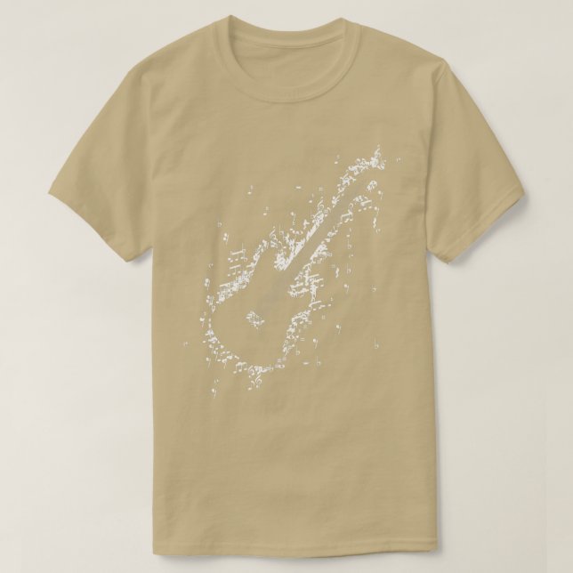 Guitar Guitarist Player Rock Musician Music Notes3 T Shirt (Design framsida)