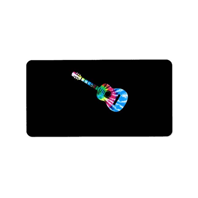 Guitar Guitarists Gift Adressetikett (Framsidan)