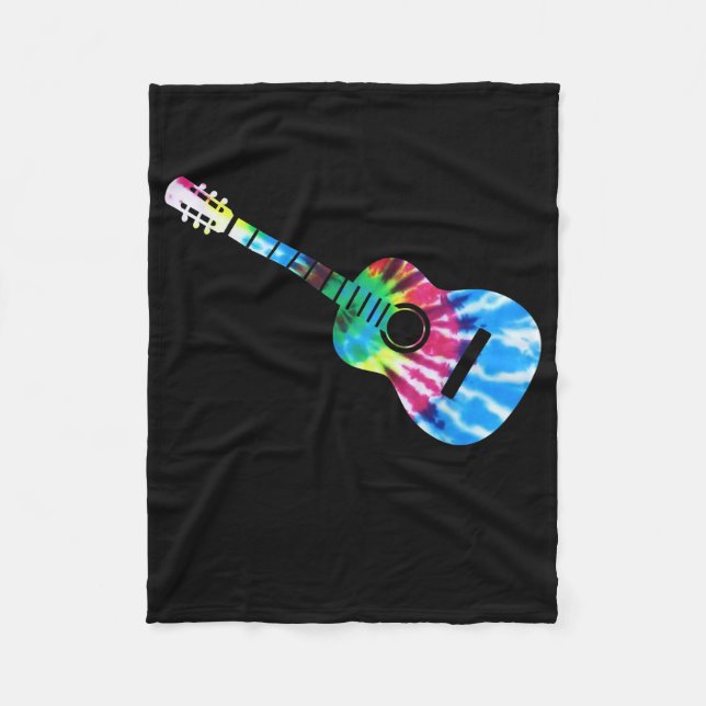 Guitar Guitarists Gift Fleecefilt (Framsidan)