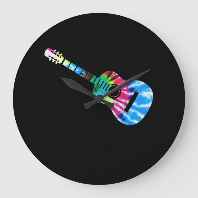 Guitar Guitarists Gift Stor Klocka (Framsida)